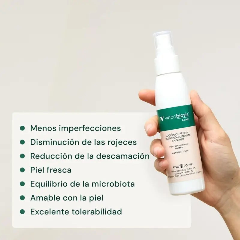 Vincobiosis Loção Corporal Spray Dermo-equilibrante , 125 ml
