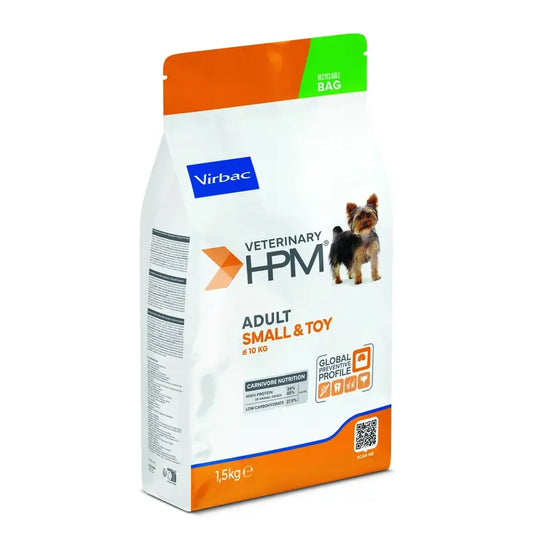 Virbac Hpm Adult Dog Small & Toy 1,5kg, alimento para cães