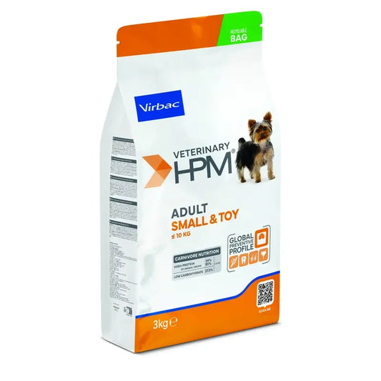 Virbac Hpm Adult Dog Small & Toy 3kg, alimento para cães