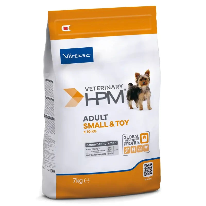 Virbac Hpm Adult Dog Small & Toy 7kg, alimento para cães