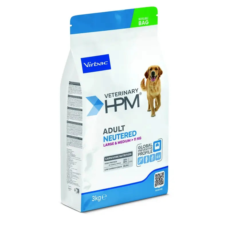 VIRBAC HPM ADULTO CANINO NEUTRO GRANDE MEIO 3 KG