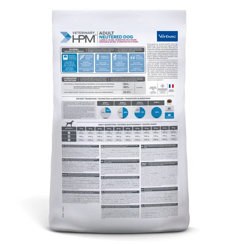 VIRBAC HPM ADULTO CANINO NEUTRO GRANDE MEIO 7 KG