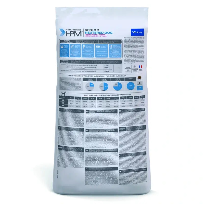 VIRBAC HPM CANINO CANINO SÊNIOR BEDIDO GRANDE MÉDIO 12 KG