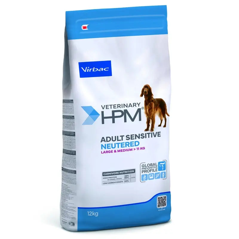 VIRBAC HPM DIGESTA SENSÍVEL AO CANINO CASTROU GRANDE MED. 12 KG