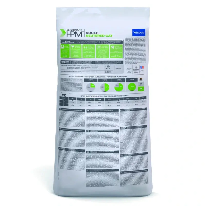 VIRBAC HPM FELINE ADULTO CASTRADO 12 KG