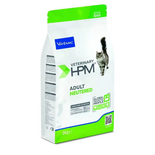 Virbac hpm esterilizado com alimentos adultos de gato 3 kg