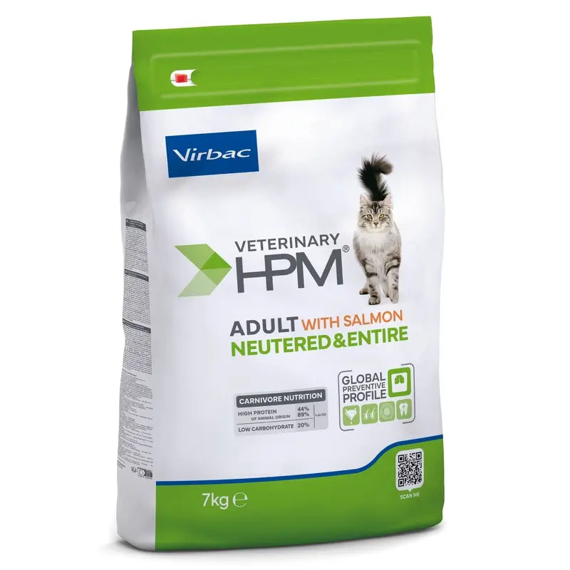 Virbac hmp adulto salmão neutralizado e gatos inteiros 7 kg
