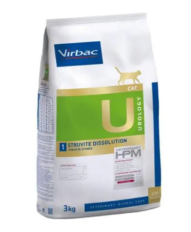 Virbac Hpm Feline Urology Struvite Dissolution U1 3Kg, pienso para gatos
