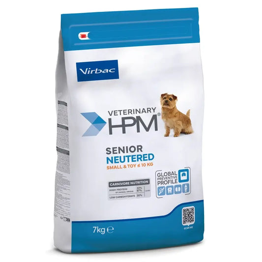 Virbac Hpm Senior Dog Neutered Small & Toy 7kg, alimento para cães
