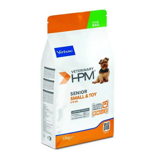 Virbac Hpm Senior Dog Small & Toy 1,5kg, alimento para cães
