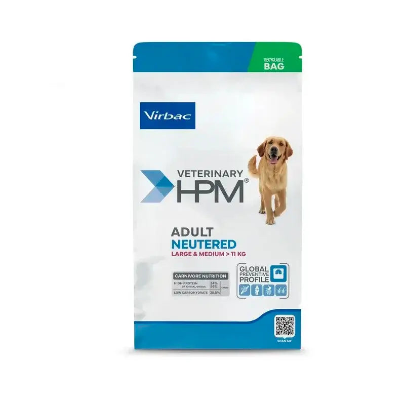 Virbac Veterinary Hpm Adultos Castrados Cães Grandes e Médios 16 Kg