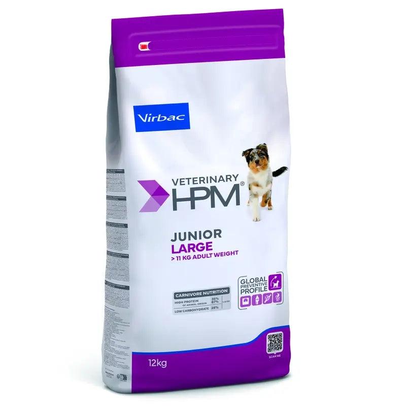Virbac Veterinary HPM Junior Large Dog , 12 kg, alimento para cães