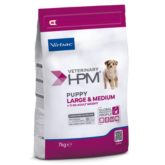 Virbac Veterinary HPM Puppy Large & Medium Dog , 7 kg, Alimento para cães