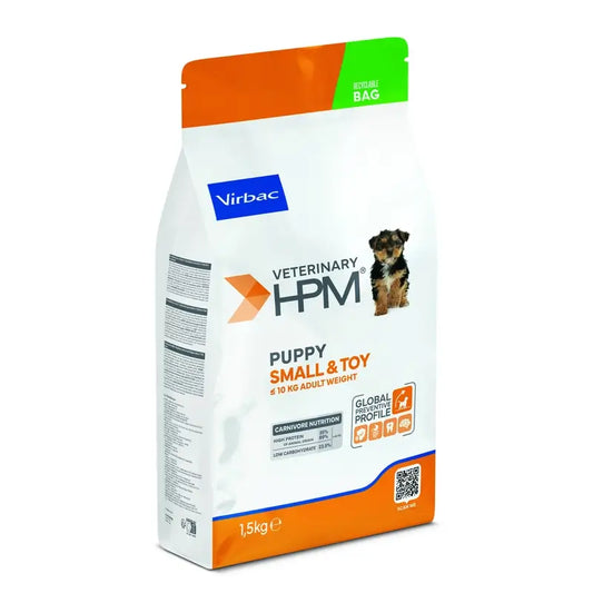 Virbac Veterinary HPM Puppy Small & Toy Dog , 1,5 kg, alimento para cães