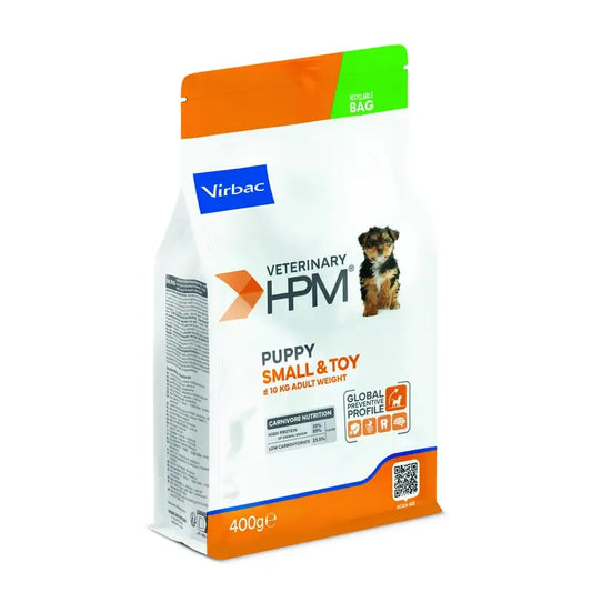 Virbac Veterinary HPM Puppy Small & Toy Dog , 400 g, alimento para cães