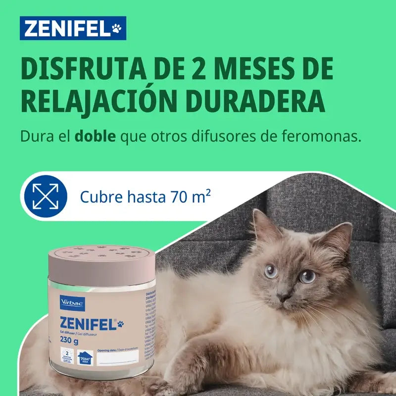 Virbac Zenifel Gel Difusor para Gatos, 230 g