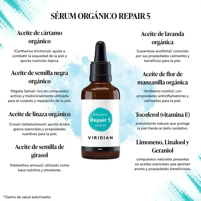 Viridian 5 Repair Serum 50Ml. Bio