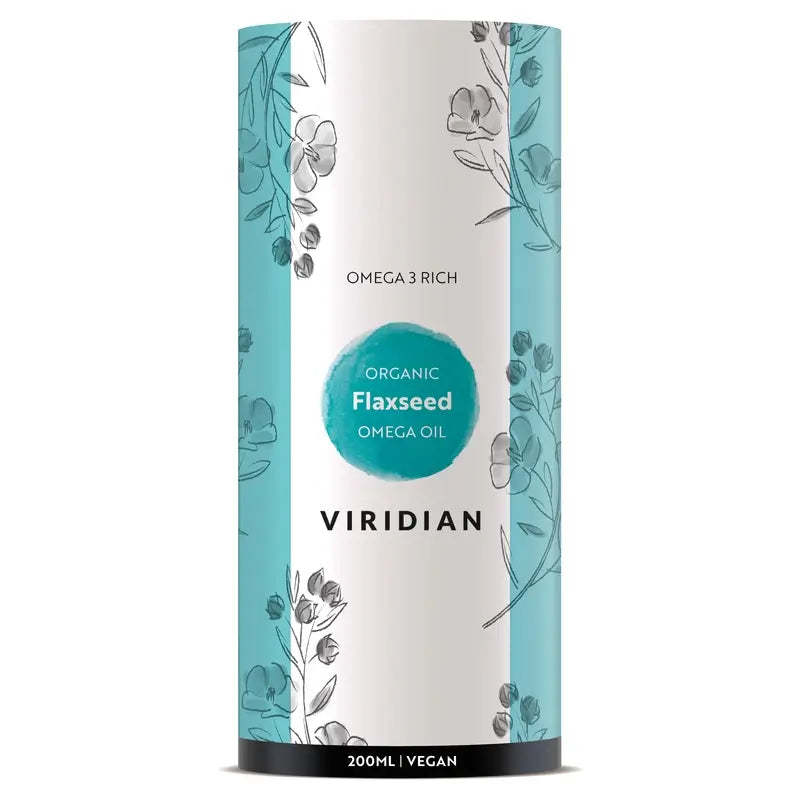 Óleo de linhaça dourada Viridian 200Ml. Bio