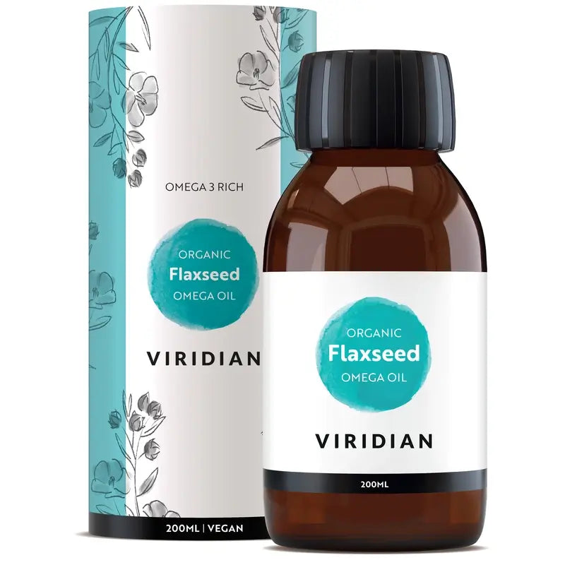 Óleo de linhaça dourada Viridian 200Ml. Bio