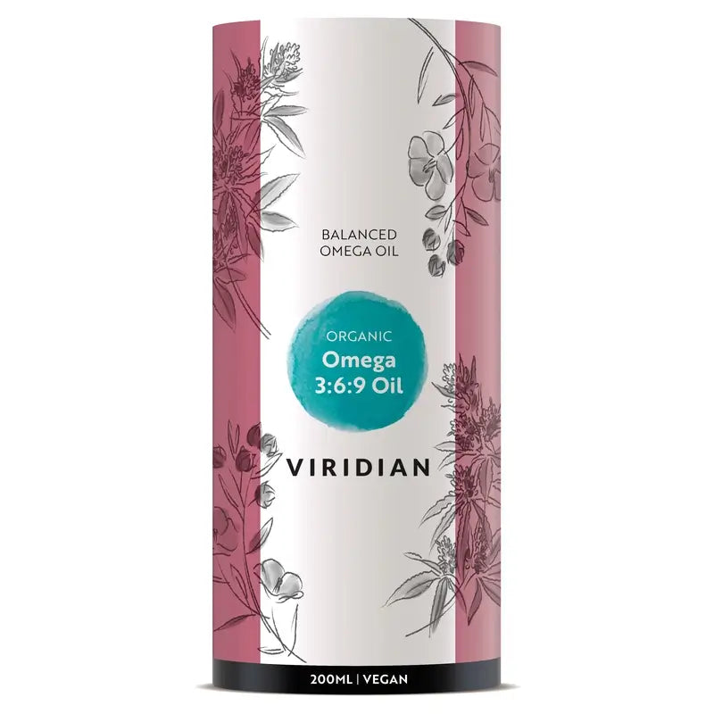 Óleo Viridian Omega 3-6-9 200Ml. Vegan
