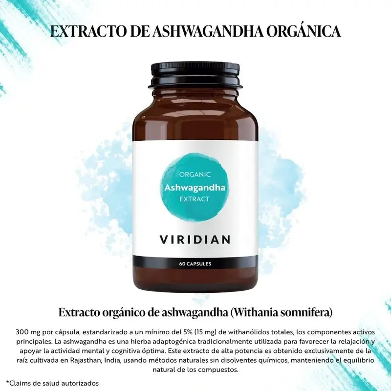Viridian Ashwagandha Extract 60Cap.Veg. Bio