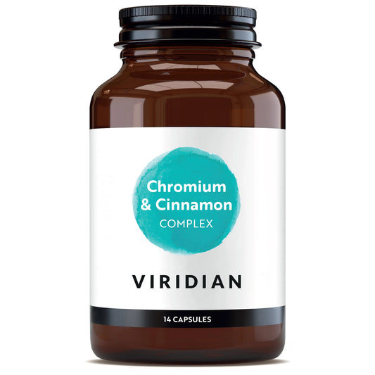 Viridian Chromium & Cinnamon Complex - 14 Veg Caps, 14 Cápsulas