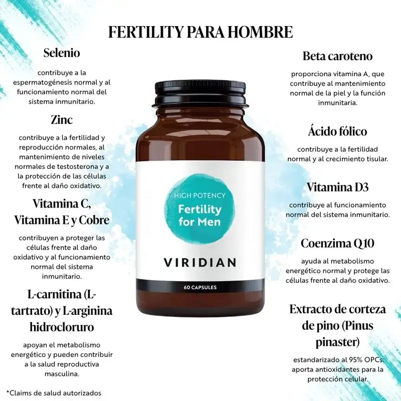 Viridian Fertility For Men 60Cap.Veg.