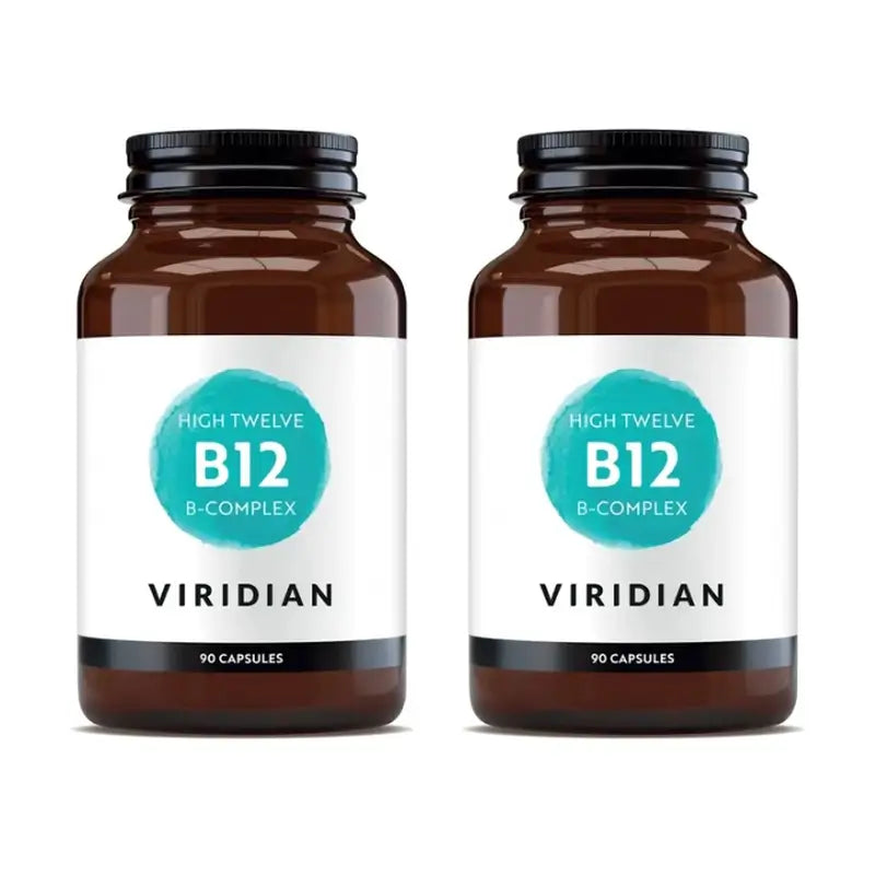 Viridian High Twelve Vit B12 Com Complexo B, 2X90Cap.Veg.