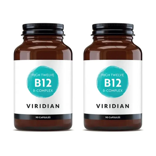 Viridian High Twelve Vit B12 Com Complexo B, 2X90Cap.Veg.