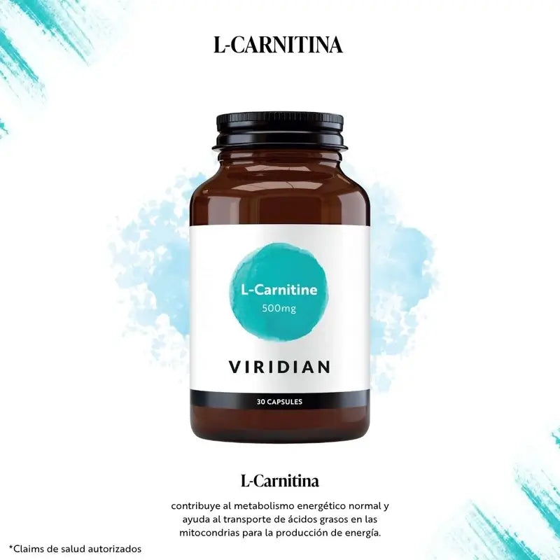 Viridian L-Carnitine 500Mg 30Cap.Veg.