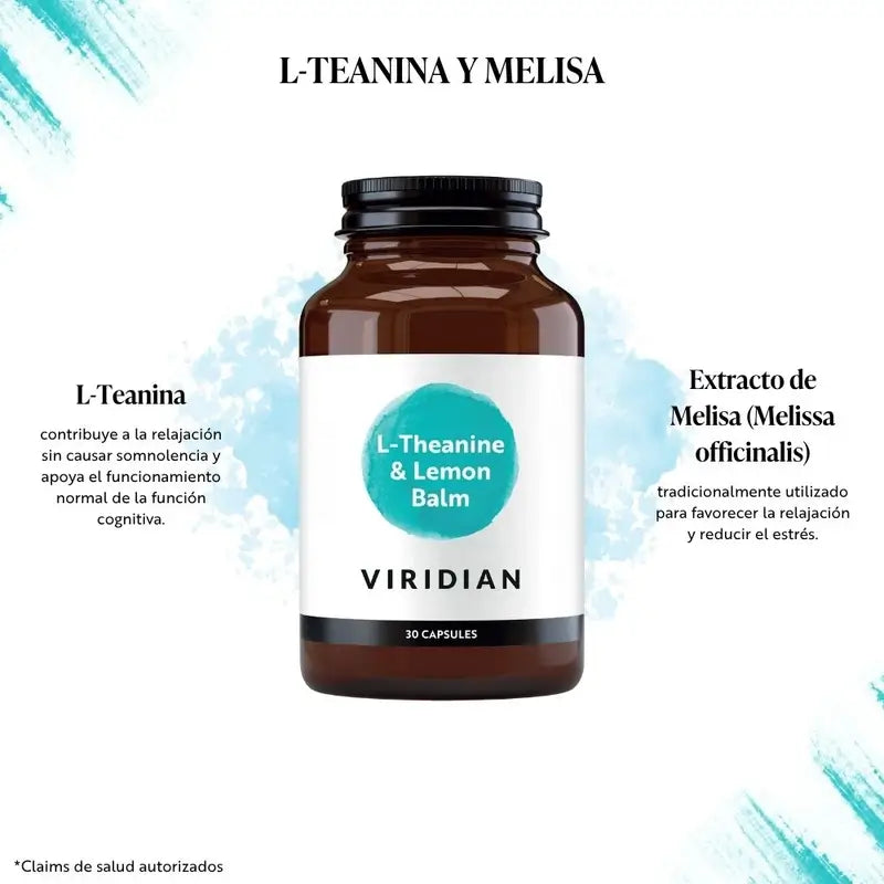 Viridian L-Theanine - Bálsamo de Limão 30Cap.Veg.