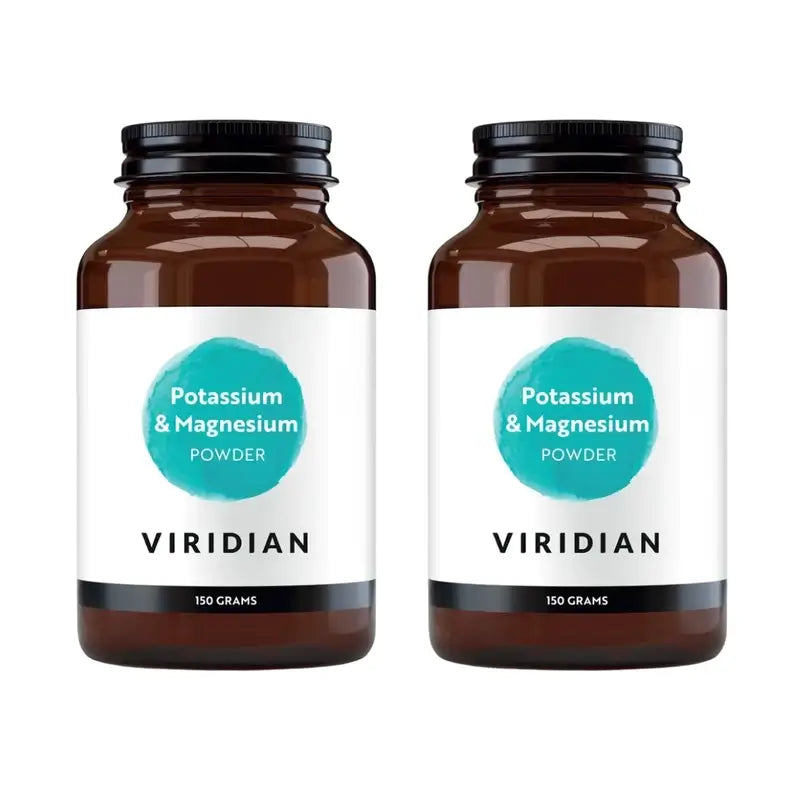 Viridian Citrato de Magnésio e Potássio em Pó , 2X150 Gr