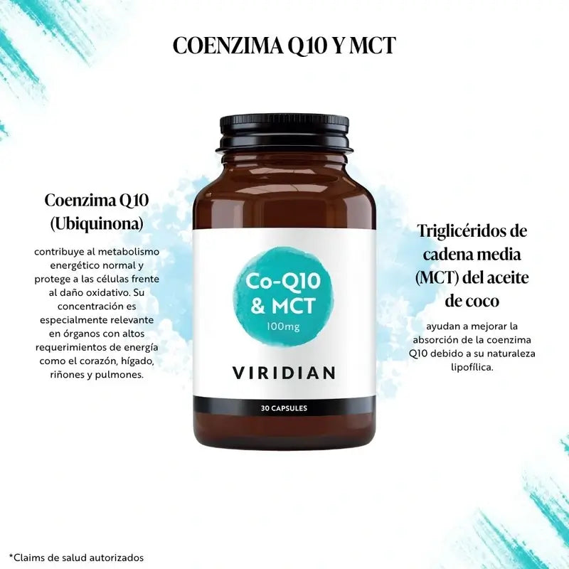 Viridian Q10 100Mg. com Mct 30Cap.Veg.