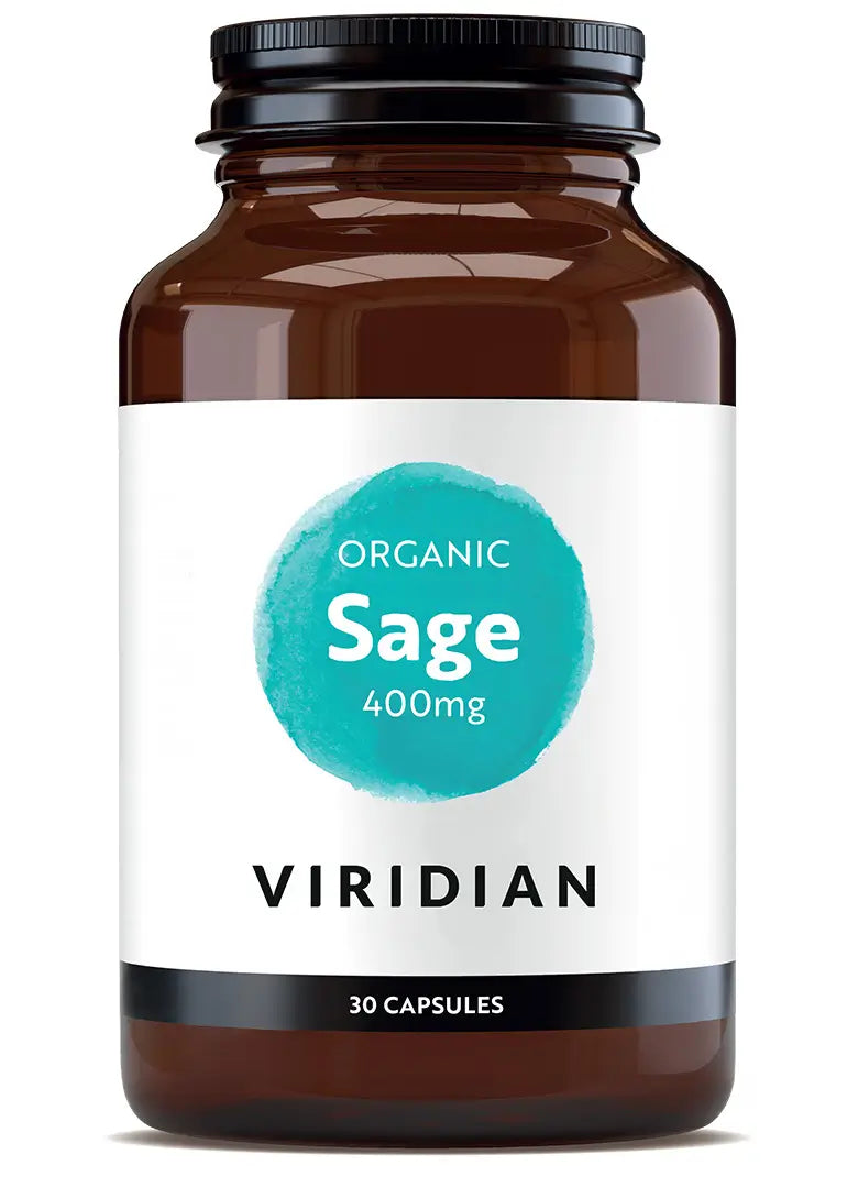 Viridian Salvia Bio 400Mg - 30 Cápsulas vegetais, 30 cápsulas