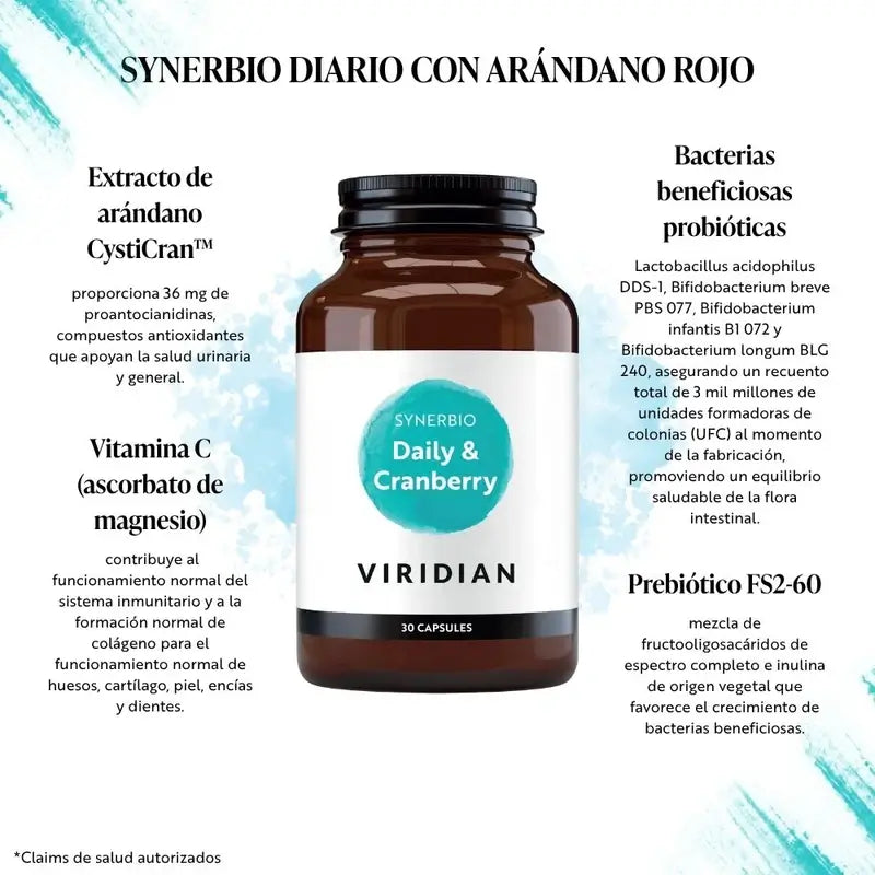 Viridian Synerb Daily With Cranberry 30Cap.