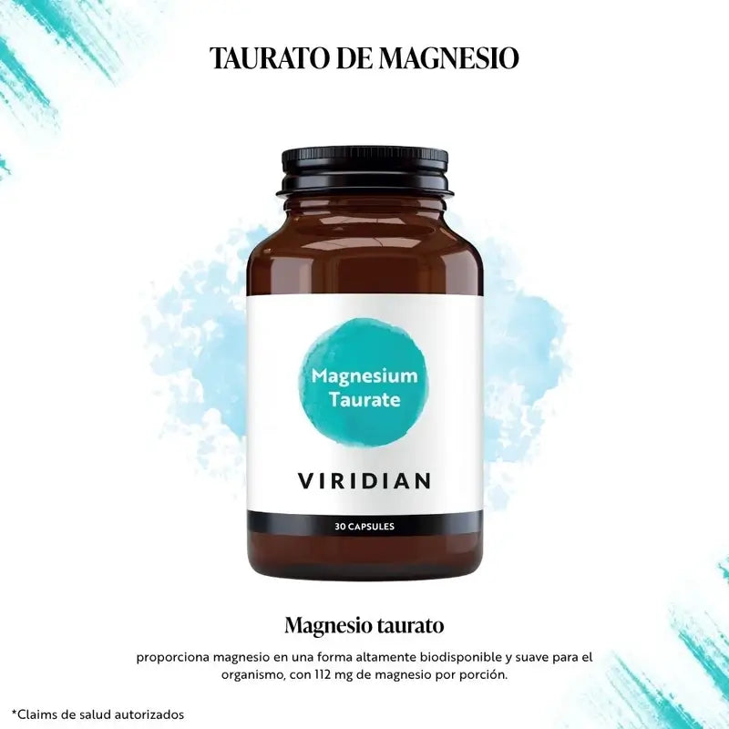 Viridian Magnesium Taurate 30Cap.Veg.