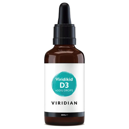 Viridian Virikid Vit D3 400Iu Vegan 30Ml.