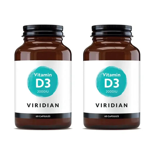 Viridian Vitamin D3 Vegan 2000 UI, 2X60 Cápsulas