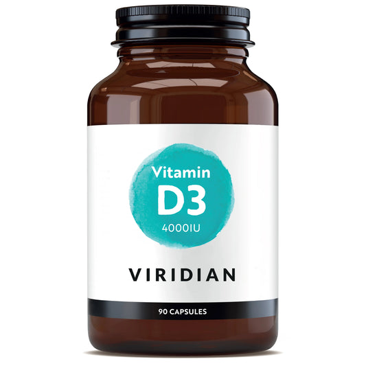 Viridian Vitamin D3 4000Iu - 90 cápsulas vegetais, 90 cápsulas