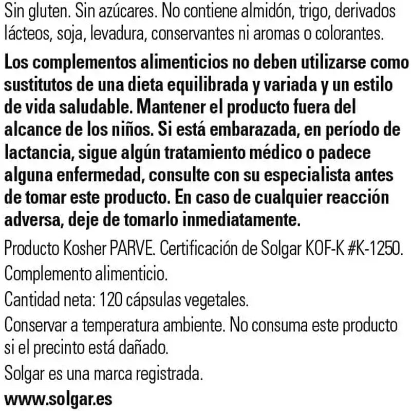Solgar Vitamin D3 4000 UI, 120 cápsulas