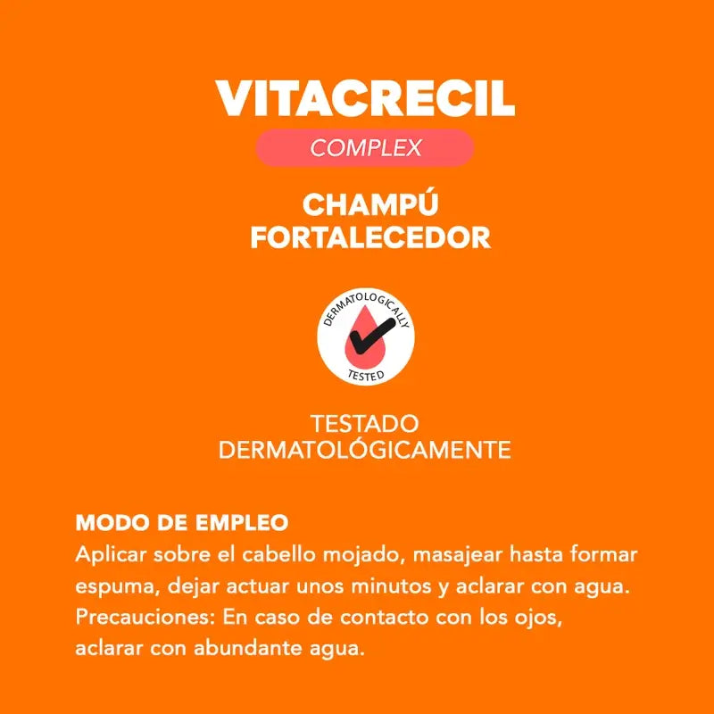Champô Fortalecedor Vitacrecil Complex, 200 Ml