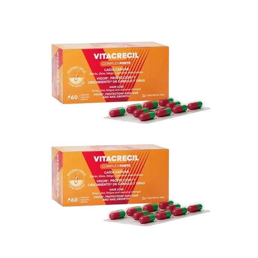 Vitacrecil Complex Forte, Embalagem 2 x 60 Cápsulas
