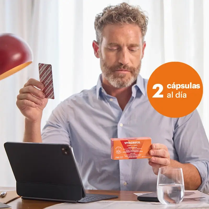 Vitacrecil Complex Forte, Embalagem 2 x 60 Cápsulas