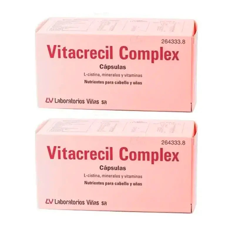 Vitacrecil Complex, Embalagem 2 x 60 cápsulas