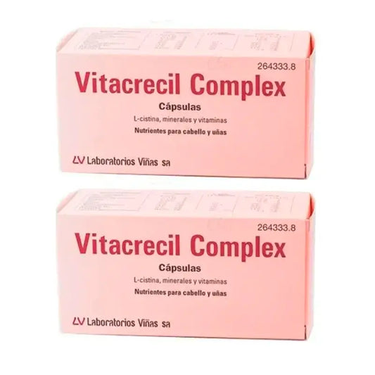 Vitacrecil Complex, Embalagem 2 x 60 cápsulas