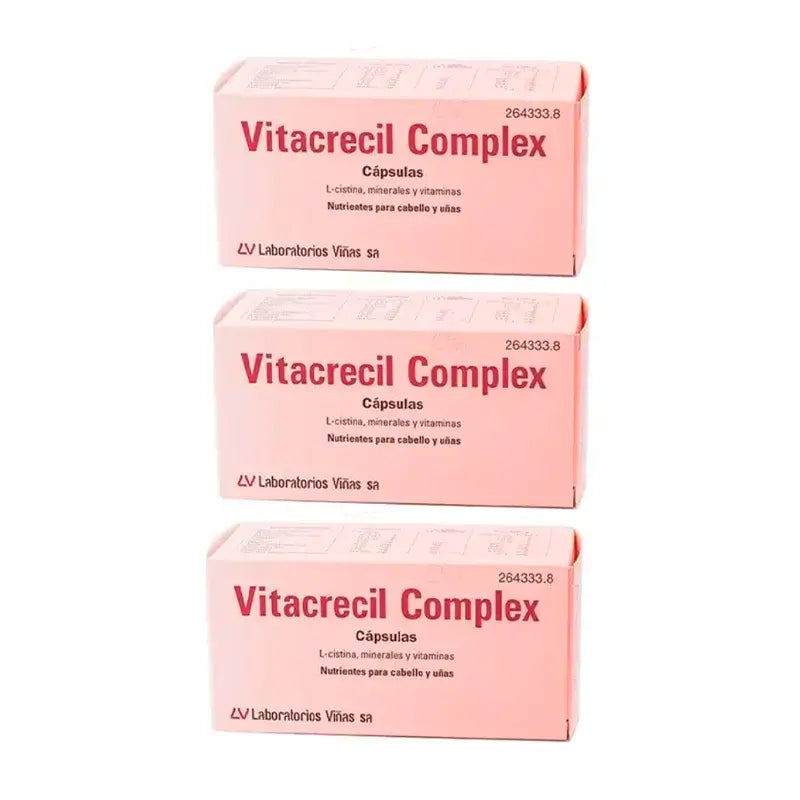 Vitacrecil Complex, Embalagem 3 x 60 cápsulas
