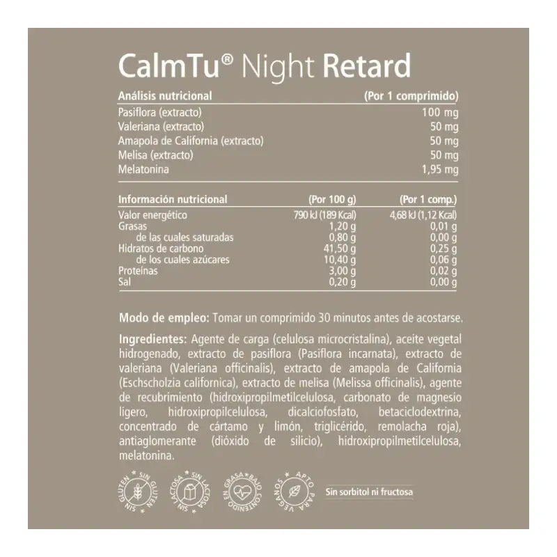 VITAE CalmTu Night Retard, 60 comprimidos