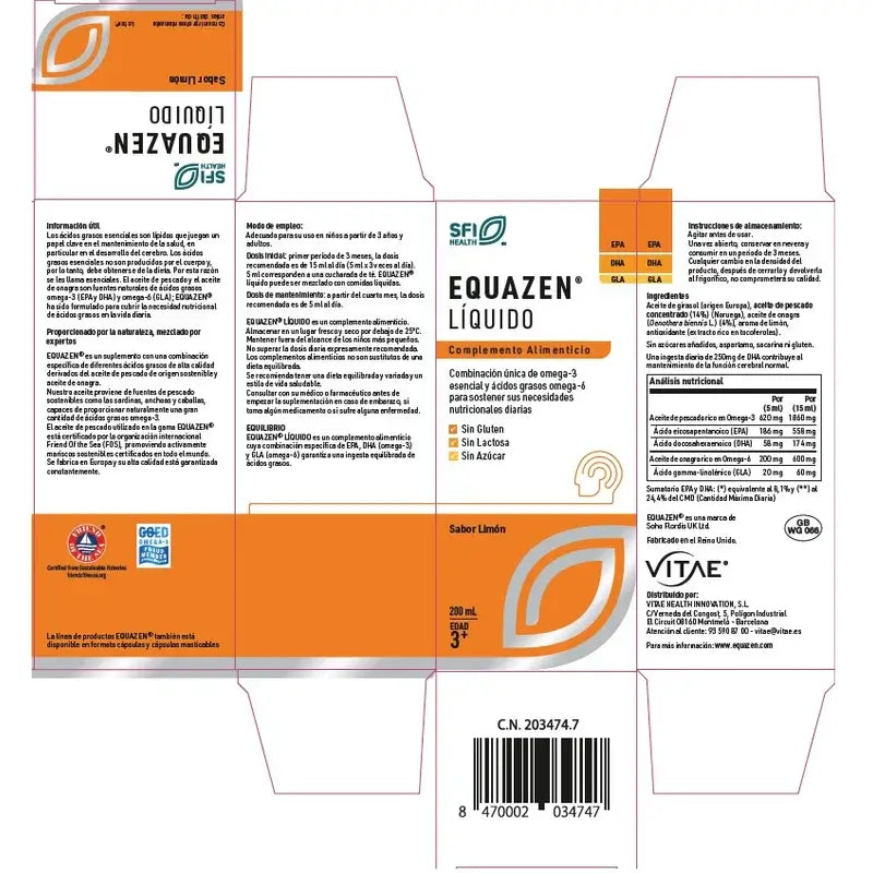 VITAE Equazen líquido, 200ml