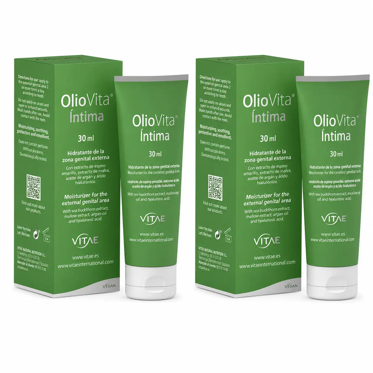 Vitae Health Innovation, S.L. Oliovita Creme Íntimo, 30Ml , embalagem 2