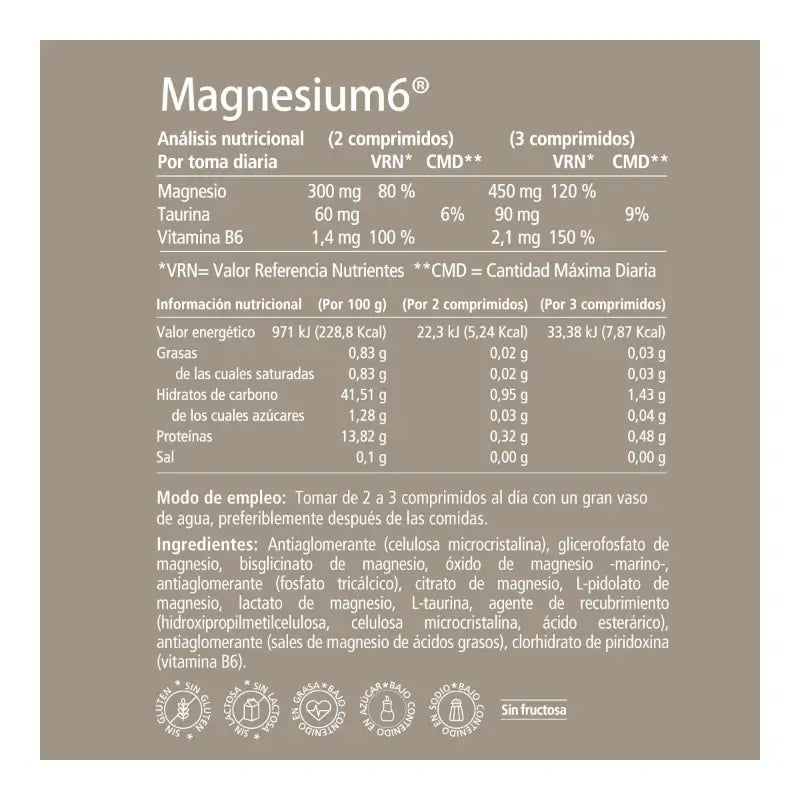 VITAE Magnesium6, 60 comprimidos
